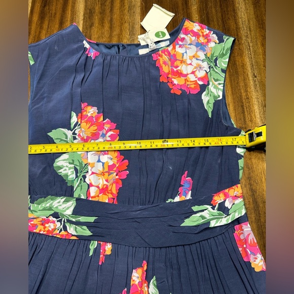 Boden Navy Floral Midi Dress TALL - Picture 6 of 9